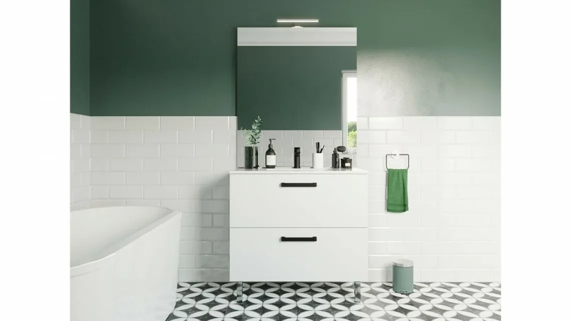 Homifab Meuble Salle De Bain Simple Vasque Intégrée>Chelsea