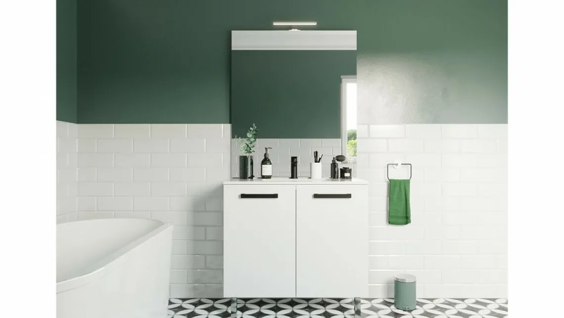 Homifab Meuble Salle De Bain Simple Vasque Intégrée>Chelsea