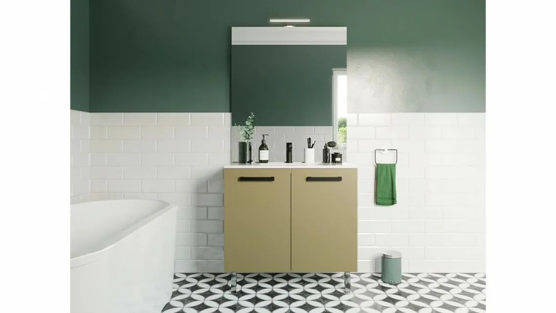 Homifab Meuble Salle De Bain Simple Vasque Intégrée>Chelsea