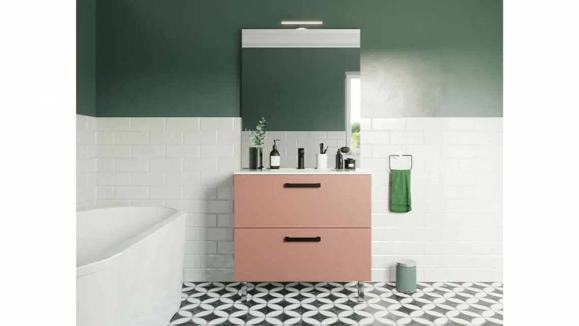 Homifab Meuble Salle De Bain Simple Vasque Intégrée>Chelsea