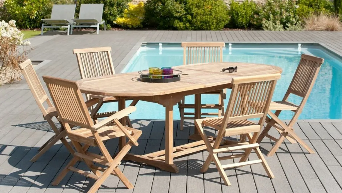 Homifab Table De Jardin | Table De Jardin Extensible>Fun