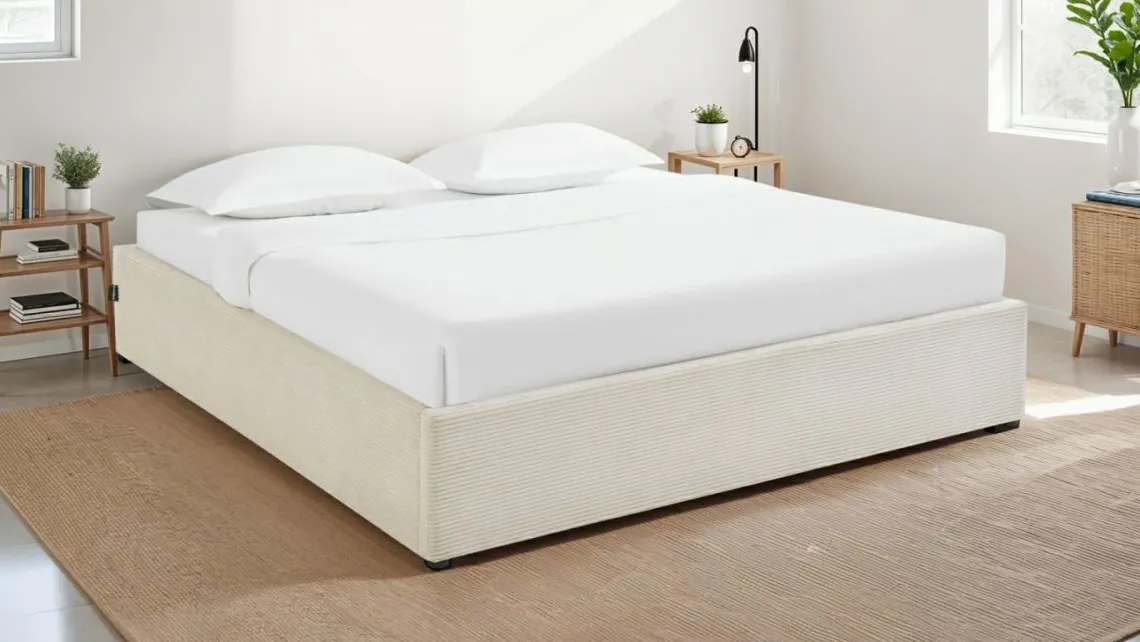 Homifab Lit Coffre Beige | Lit Adulte>Handy