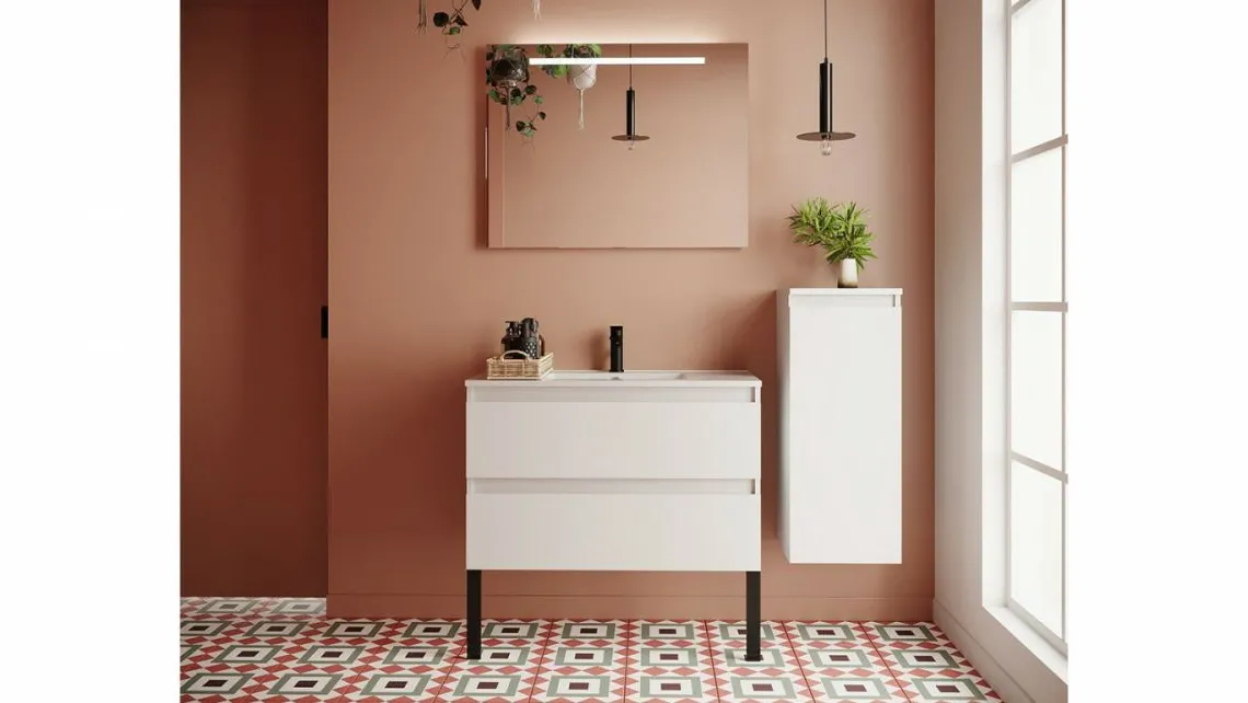 Homifab Meuble Salle De Bain Simple Vasque Intégrée>Hudson