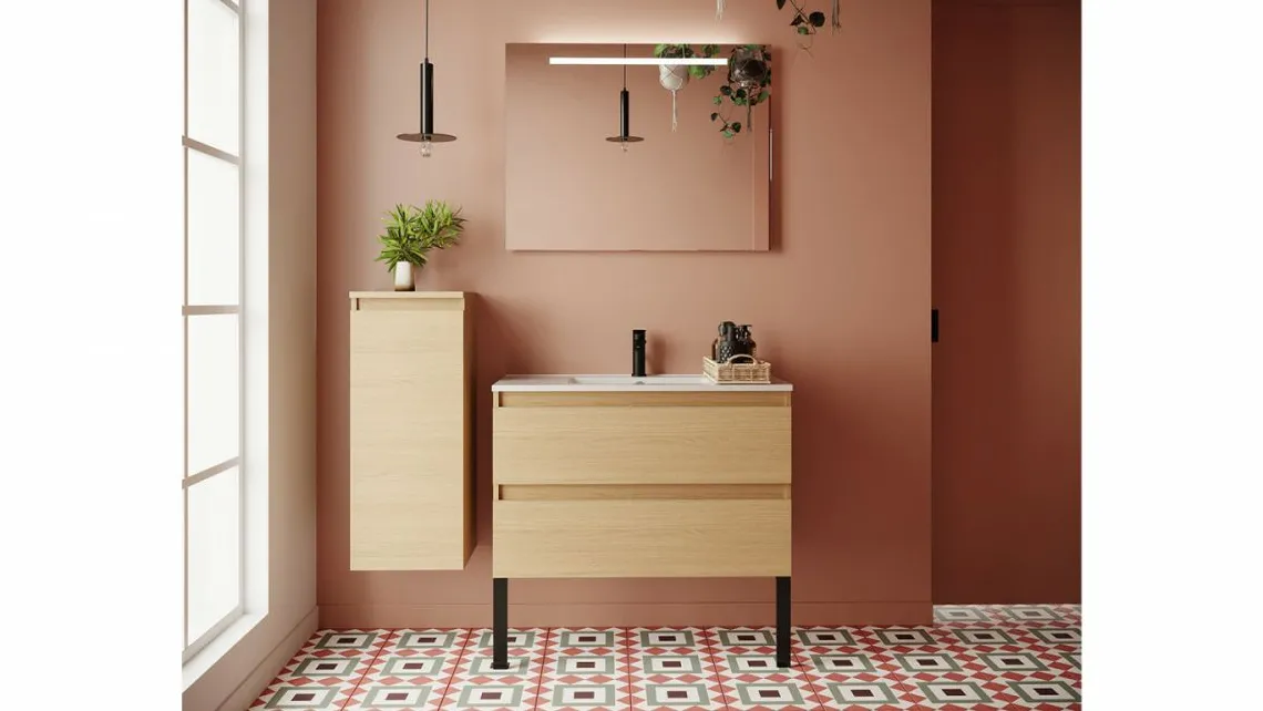 Homifab Meuble Salle De Bain Simple Vasque Intégrée>Hudson