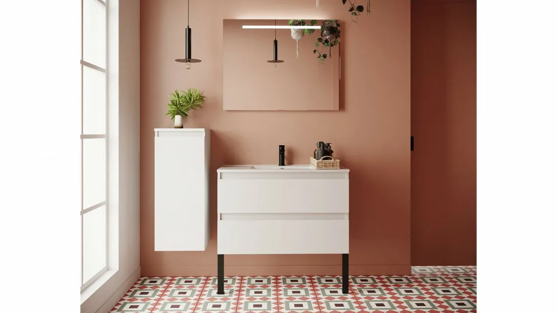 Homifab Meuble Salle De Bain Simple Vasque Intégrée>Hudson