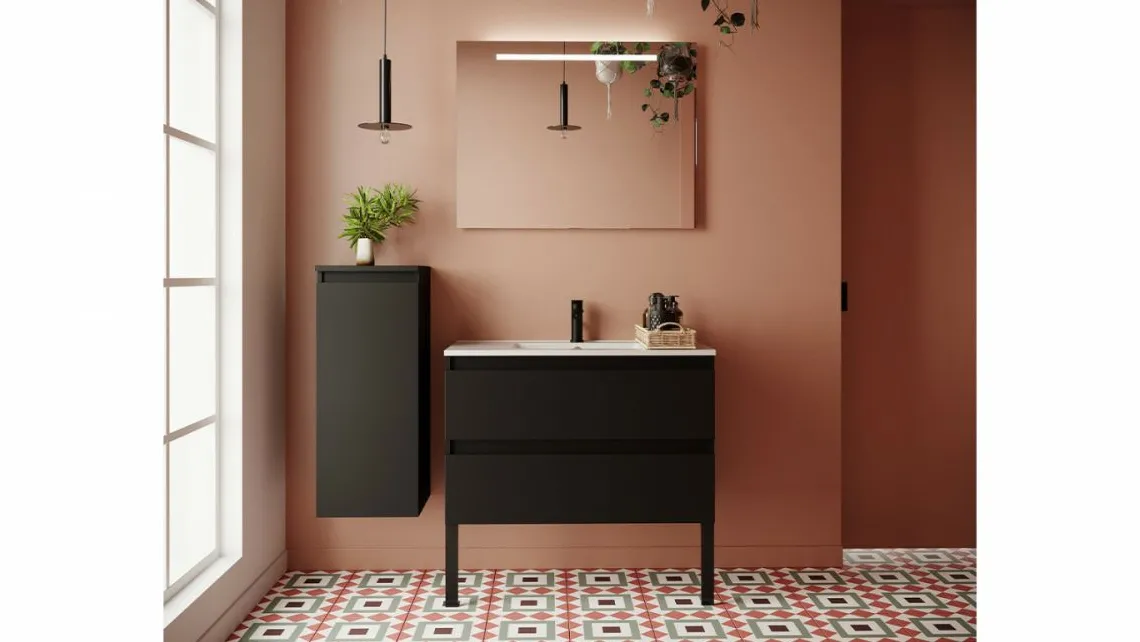 Homifab Meuble Salle De Bain Simple Vasque Intégrée>Hudson