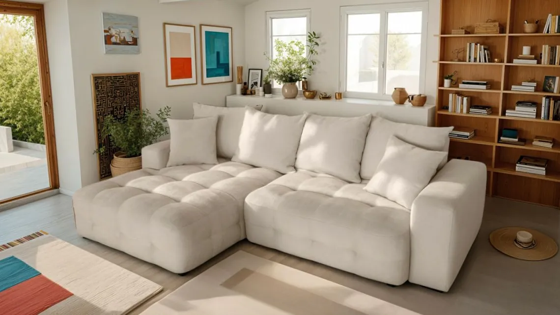 Homifab Canapé D'angle Convertible | Canapé>Léo