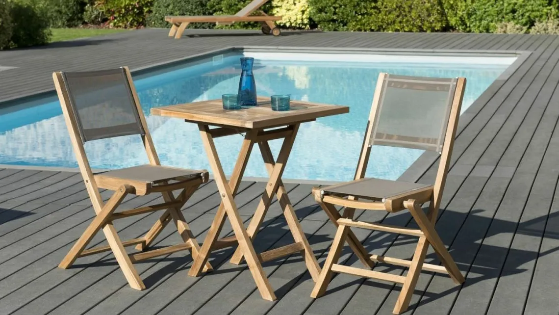 Homifab Ensemble Table Et Chaise De Jardin | Salon De Jardin>Mayotte