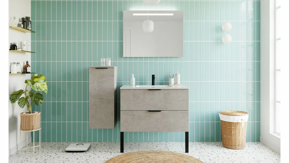 Homifab Meuble Salle De Bain Simple Vasque Intégrée>Soho