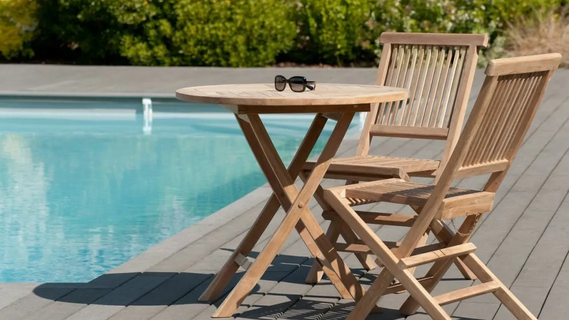 Homifab Ensemble Table Et Chaise De Jardin | Salon De Jardin>Sumba