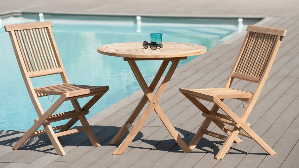 Homifab Ensemble Table Et Chaise De Jardin | Salon De Jardin>Sumba