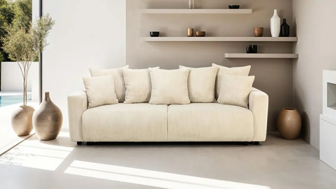 Homifab Canapé Droit | Canapé Lit 3 Places>Uma